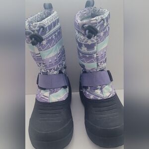 3M Thinsulate Kids Boots - Purple and Black